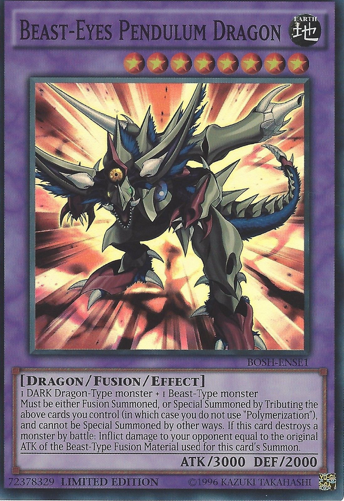 Beast-Eyes Pendulum Dragon [BOSH-ENSE1] Super Rare