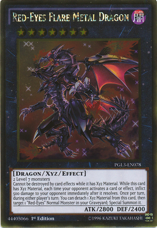 Red-Eyes Flare Metal Dragon [PGL3-EN078] Gold Rare