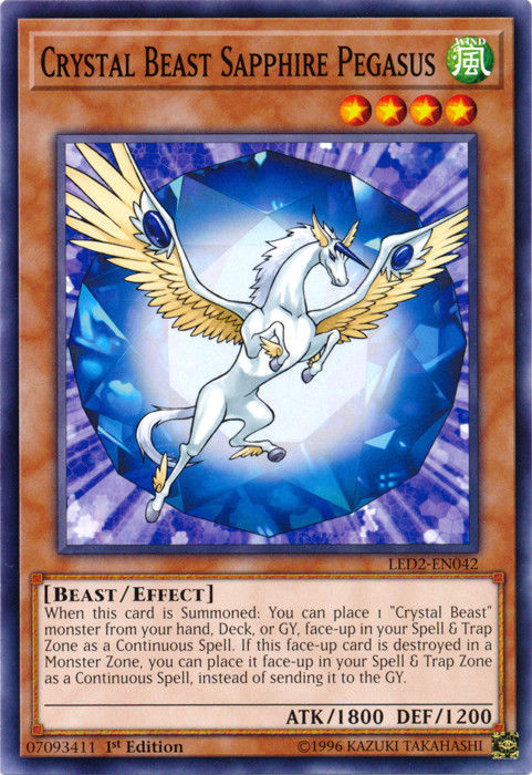 Crystal Beast Sapphire Pegasus [LED2-EN042] Common